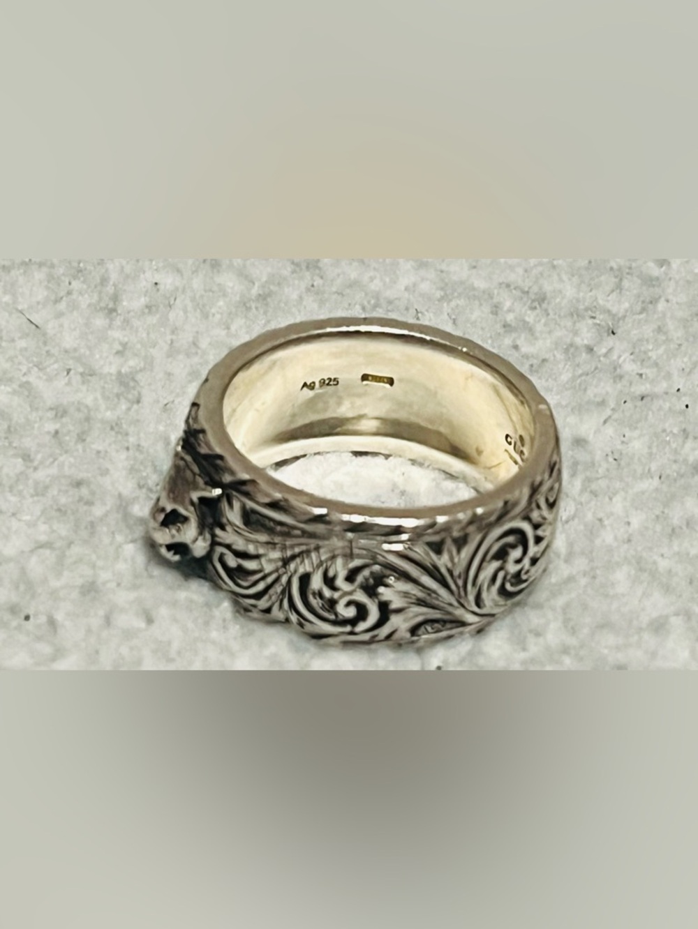 Gucci Feline Silver 925 Ring - Picture 3 of 11